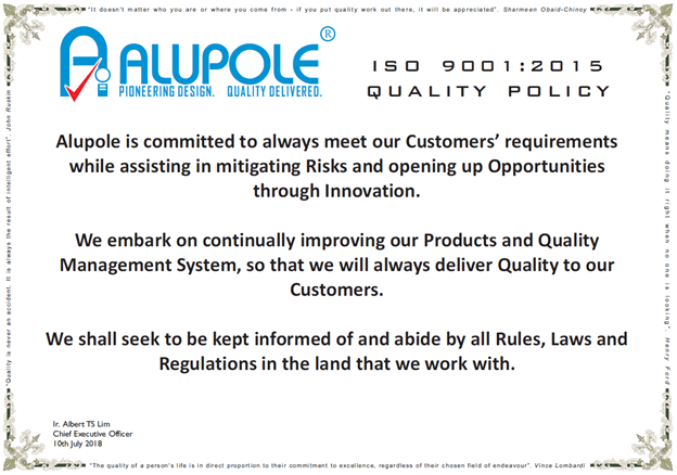 Kebijakan Mutu Alupole